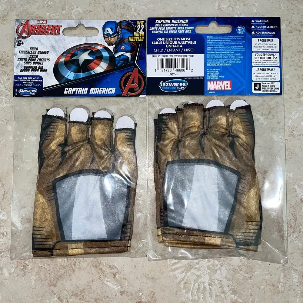 CHILD MARVEL CAPTAIN AMERICA MARVEL STEVE ROGERS GLOVES COSTUME